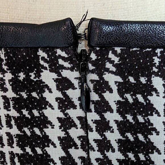 Talbots size 16 black white houndstooth straight skirt - Picture 7 of 10